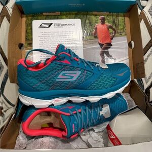 Skechers Vibrant Pink and Blue Sneakers